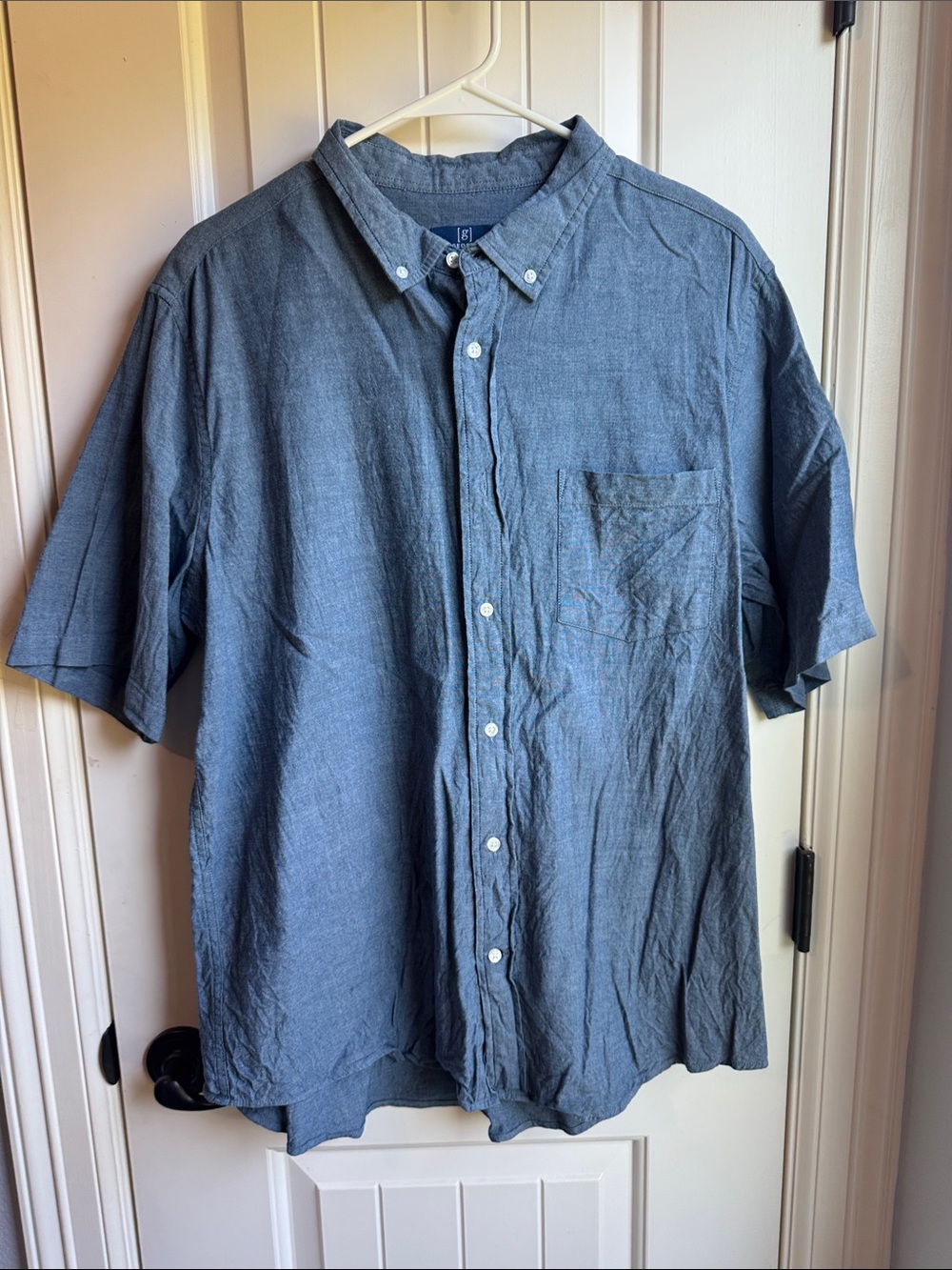 Casual button down denim shirt
